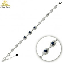 Gümüş Zirkon Taşlı Bilezik / Bileklik